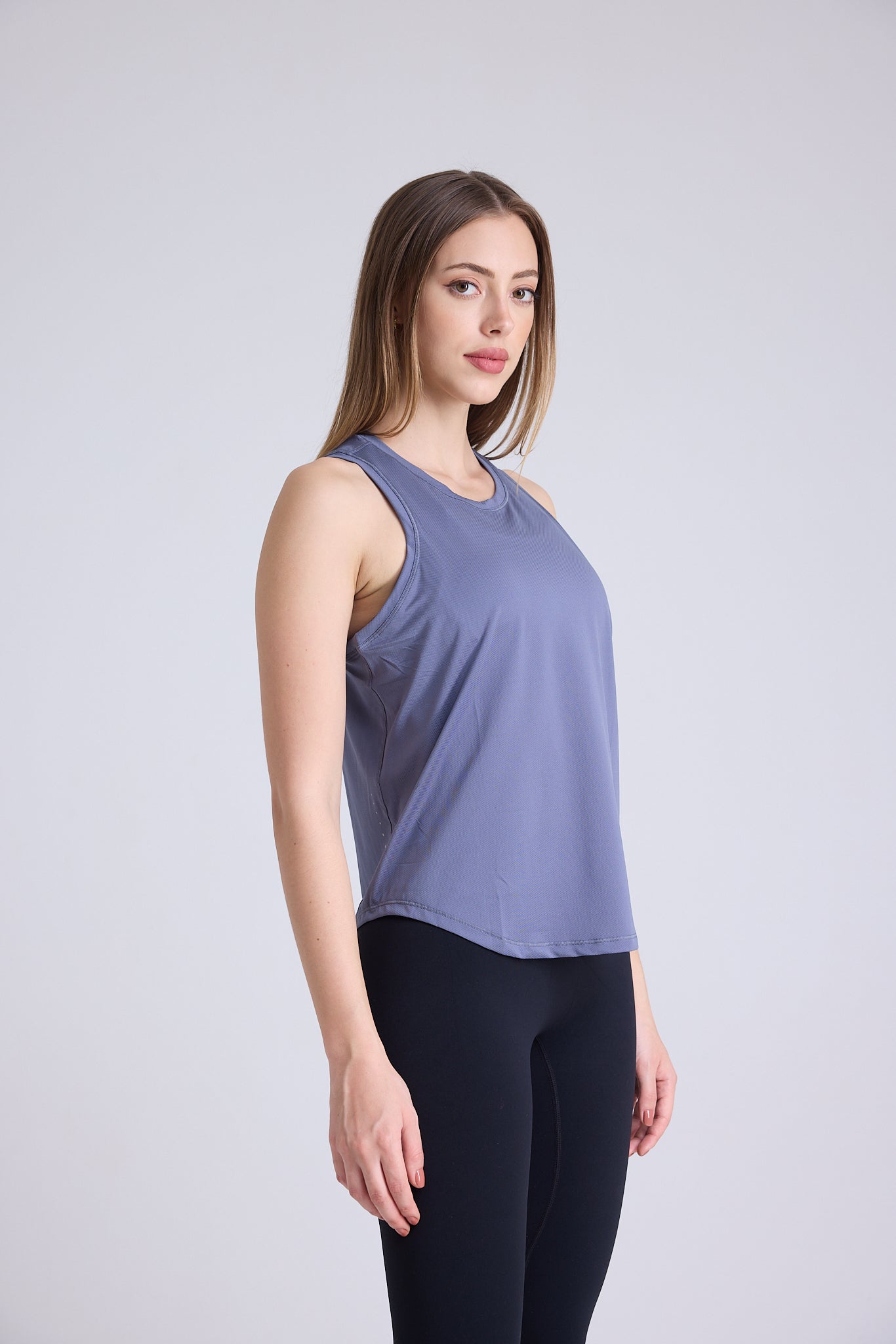 Daily Essence Cover Tank in Steel Grey