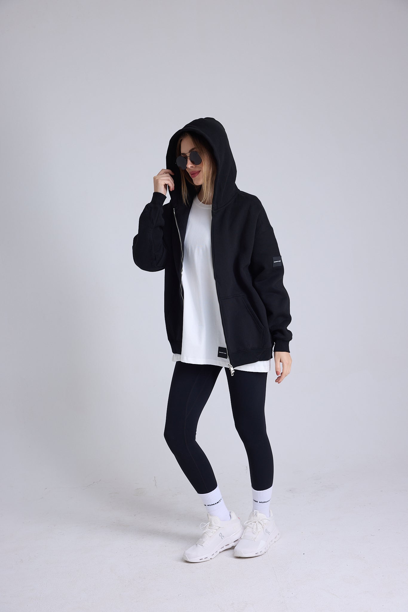 Essence Oversized Fleece Zip Hoodie