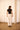 STRAIGHT LEG FLEECE SWEATPANT - WHITE