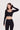 AIRFLEX CONTOUR LONG SLEEVE CROP TOP WITH Built-In bra Black