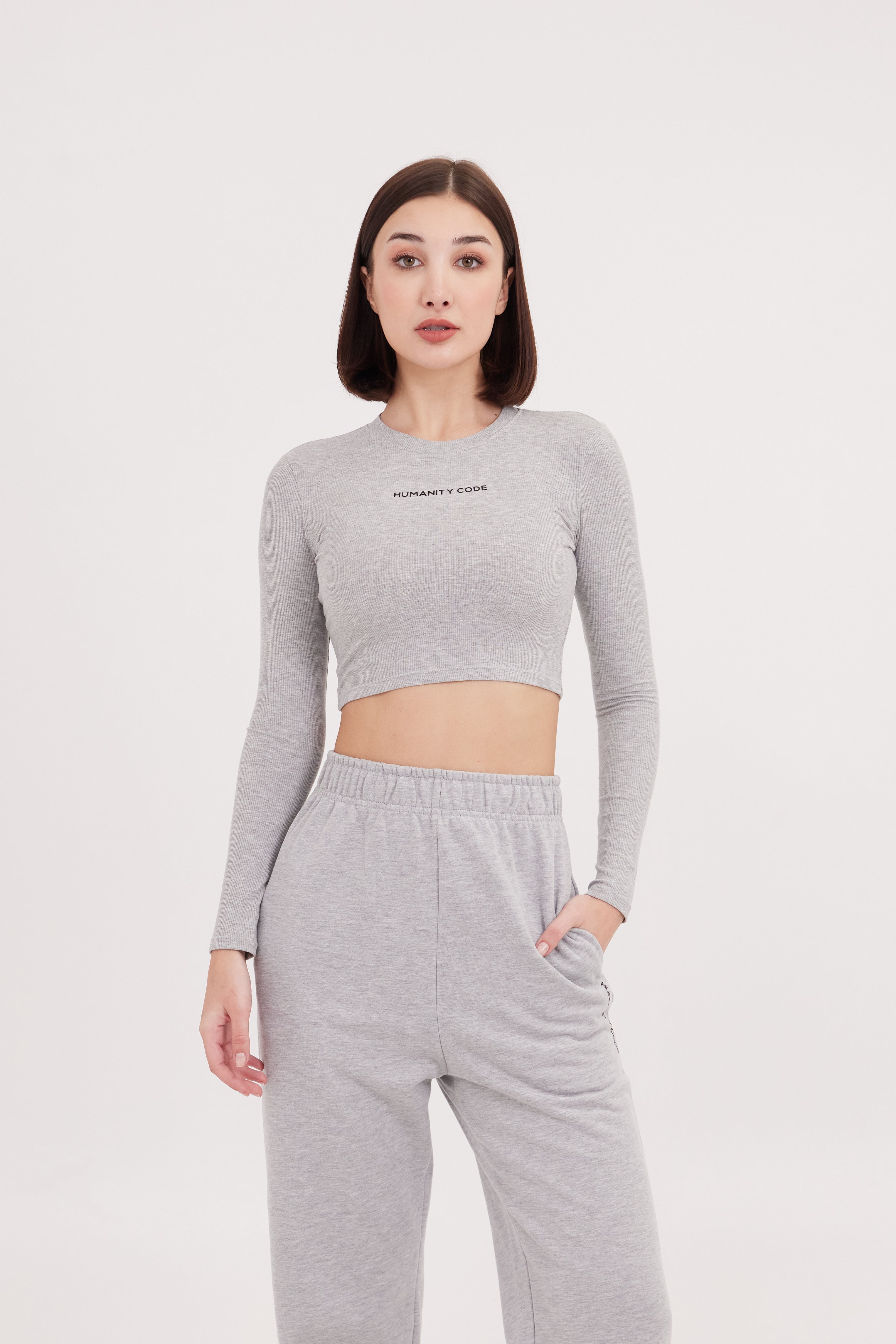 Sculpt Fit Long sleeve Top Grey