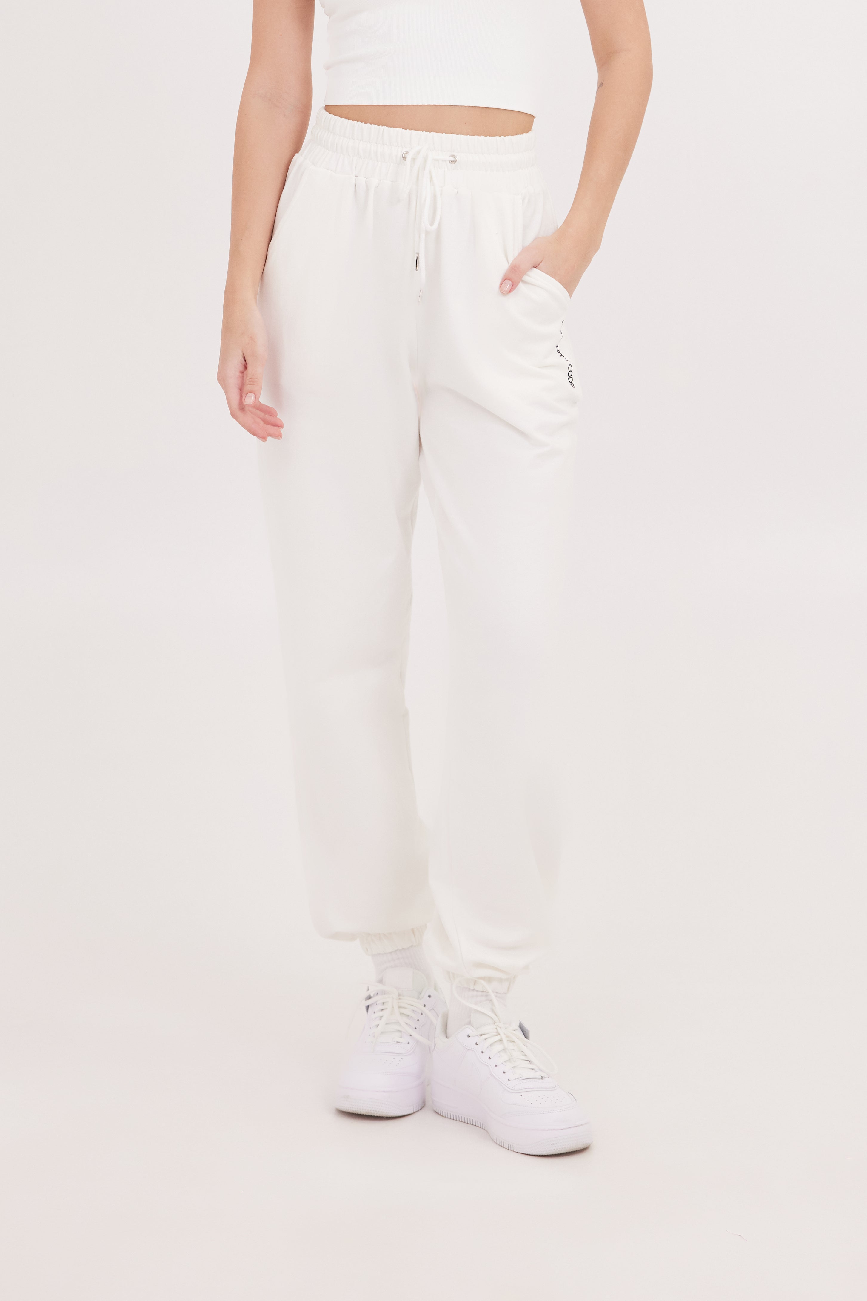 Regular Fit Cotton Jogger White