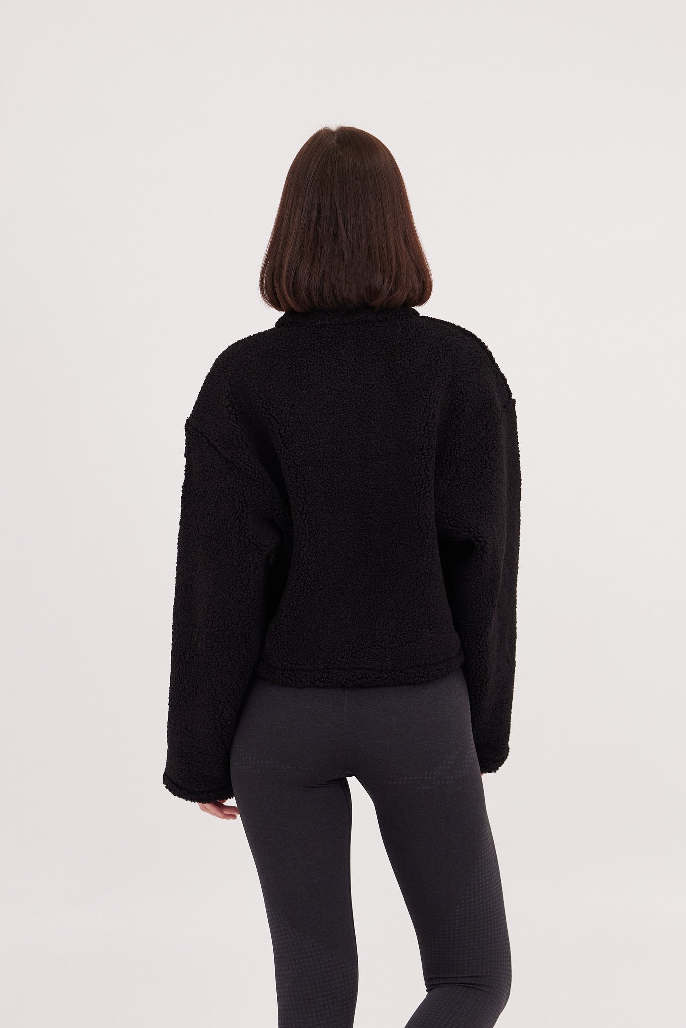 Foxy Fleece Jacket in Black